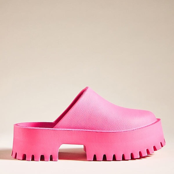 New Jeffrey Campbell Clogge Pink Clogs Mules - Picture 3 of 6